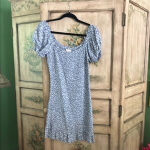 Promesa Blue Floral Mini Dress